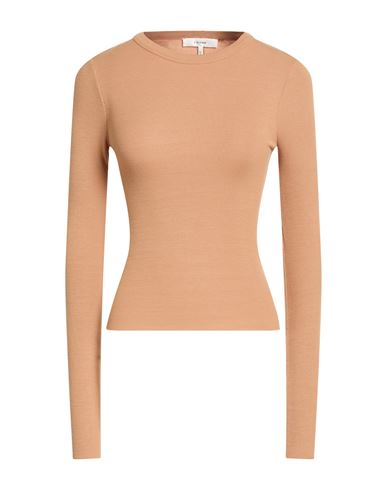 Frame Woman Sweater Camel Size L Modal, Elastane In Sand