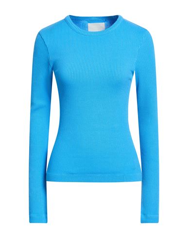 Citizen Of Humanity Citizens Of Humanity Woman Sweater Azure Size S Lyocell, Organic Cotton, Elastane In Blue