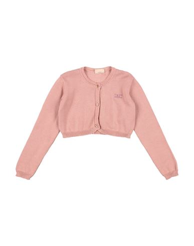 Elisabetta Franchi Babies'  La Mia Bambina Toddler Girl Wrap Cardigans Antique Rose Size 3 Cotton In Pink