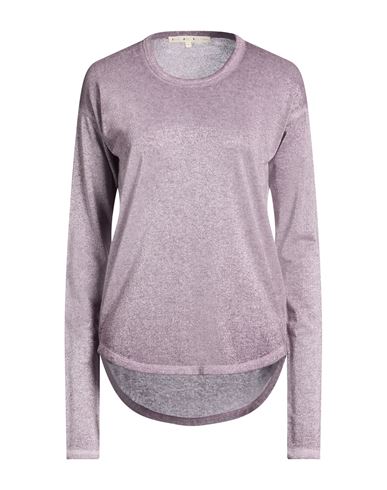 Love Joy Victory Woman Sweater Lilac Size M Cotton, Modal, Polyester, Polyamide, Elastane In Purple
