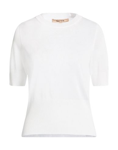 Natan Woman Sweater White Size 2 Viscose, Polyester