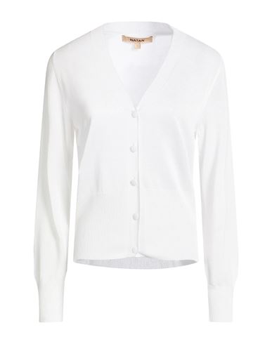 Natan Woman Cardigan White Size 3 Viscose, Polyester