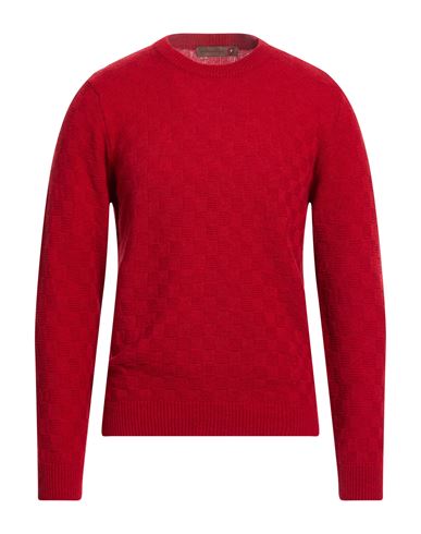 Messagerie Man Sweater Red Size Xl Merino Wool, Viscose, Polyamide, Cashmere