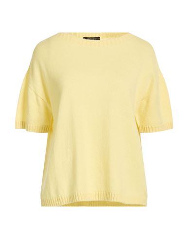 Aragona Woman Sweater Pastel Yellow Size 10 Cashmere In Gold