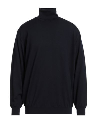 Bramante Man Turtleneck Midnight Blue Size 48 Virgin Wool