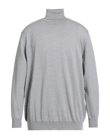 Bramante Man Turtleneck Light Grey Size 46 Virgin Wool In Neutral