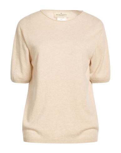 Bruno Manetti Cashmere Woman Sweater Beige Size 10 Cashmere In Neutral