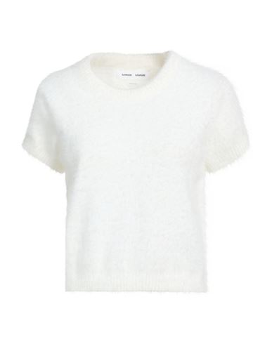 Samsoe & Samsoe Samsøe Φ Samsøe Woman Sweater White Size M Polyamide, Cotton In Neutral