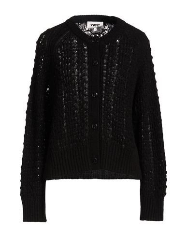 Ymc You Must Create Woman Cardigan Black Size L Acrylic, Polyamide, Mohair Wool, Wool