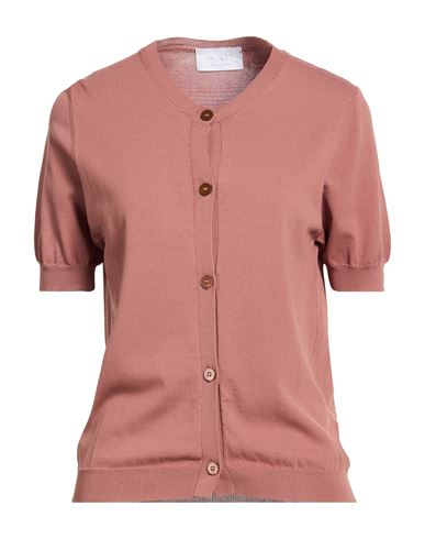 Daniele Fiesoli Collezione N_01 Woman Cardigan Brown Size L Viscose, Polyamide