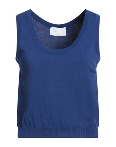Daniele Fiesoli Collezione N_01 Woman Tank Top Blue Size Xs Viscose, Polyamide