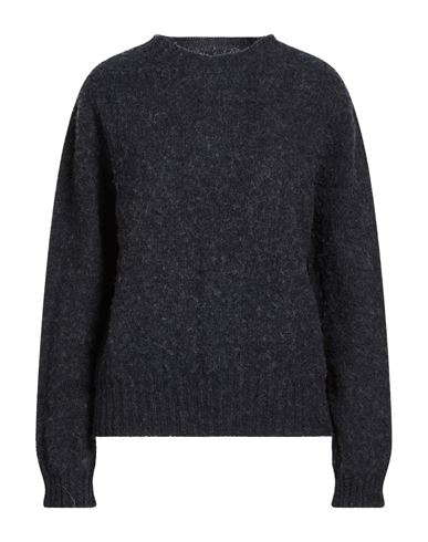 Ymc You Must Create Woman Sweater Charcoal Size L Lambswool In Gray