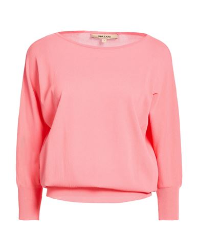 Natan Woman Sweater Coral Size 2 Viscose, Nylon In Pink