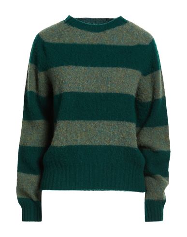 Ymc You Must Create Woman Sweater Emerald Green Size L Lambswool