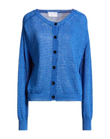 Daniele Fiesoli Collezione N_01 Woman Cardigan Blue Size S Linen