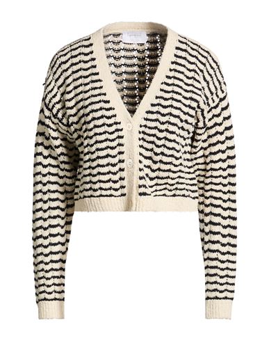 Daniele Fiesoli Collezione N_01 Woman Cardigan Cream Size S Silk, Cotton, Polyamide In White