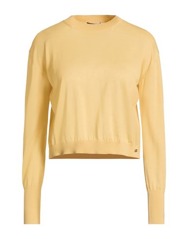 Herno Resort Woman Sweater Marigold Size 2 Virgin Wool, Cotton, Viscose In Yellow