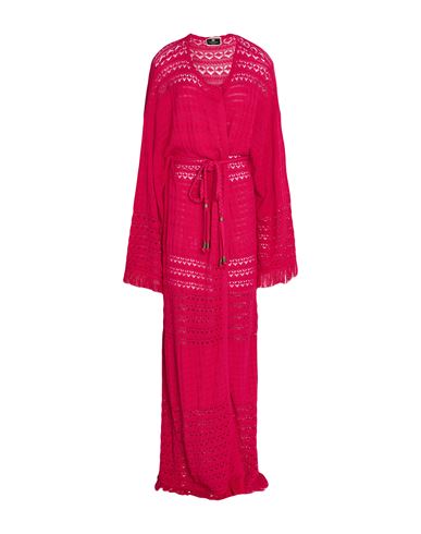 Elisabetta Franchi Woman Cardigan Magenta Size 6 Viscose, Polyester In Red