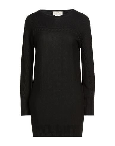 Corte Dei Gonzaga Woman Sweater Black Size L Virgin Wool, Acrylic