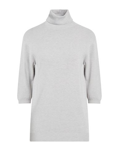 Kontatto Woman Turtleneck Light Grey Size Onesize Viscose, Polyamide In Gray