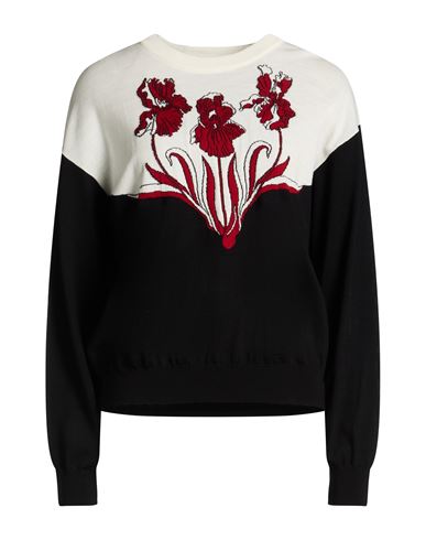 Boutique Moschino Woman Sweater Black Size 12 Virgin Wool In Black