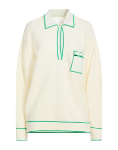 Molli Woman Sweater Cream Size L Virgin Wool In Neutral