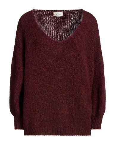 Vicolo Woman Sweater Burgundy Size Onesize Polyacrylic, Viscose, Polyamide, Mohair Wool, Wool