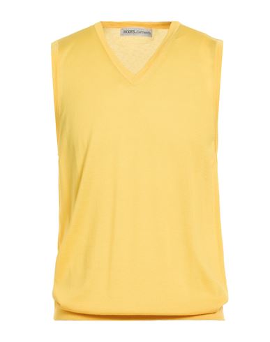 Modes Man Sweater Yellow Size 44 Merino Wool