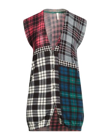 Jei's By Letizia Denaro Woman Cardigan Red Size L Merino Wool In Multi