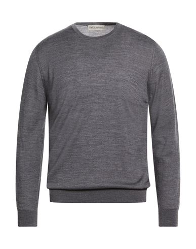 Modes Man Sweater Grey Size 46 Merino Wool In Gray