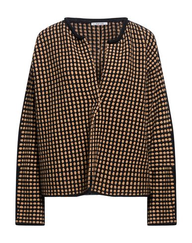 Kangra Cashmere Kangra Woman Cardigan Camel Size L Wool In Brown