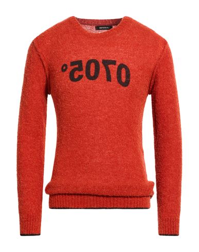 Imperial Man Sweater Rust Size M Acrylic, Polyamide, Wool, Alpaca Wool In Red