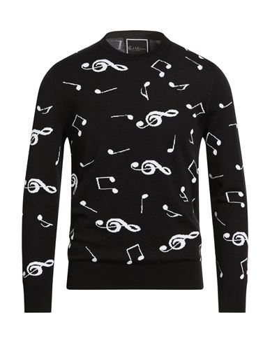 Paul Mémoir Paul Memoir Man Sweater Black Size 42 Wool, Cotton