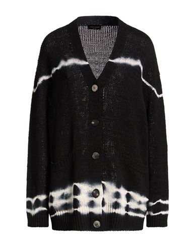 Roberto Collina Woman Cardigan Black Size S Cotton, Polyamide