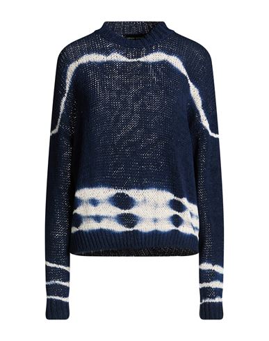 Roberto Collina Woman Sweater Midnight Blue Size S Cotton, Polyamide