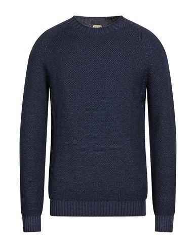 H953 Man Sweater Midnight Blue Size 40 Merino Wool