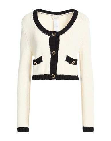 Anna Molinari Woman Cardigan Ivory Size 4 Cotton, Polyamide In White