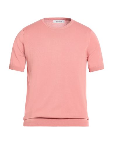Paolo Ragazzini Man Sweater Salmon Pink Size L Cotton