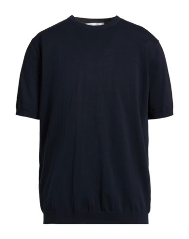 Paolo Ragazzini Man Sweater Midnight Blue Size 3xl Cotton