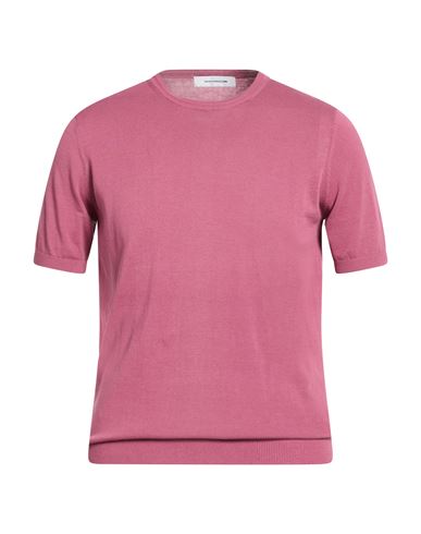 Paolo Ragazzini Man Sweater Antique Rose Size 3xl Cotton In Pink