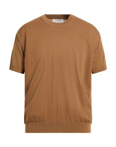 Paolo Ragazzini Man Sweater Brown Size 44 Cotton