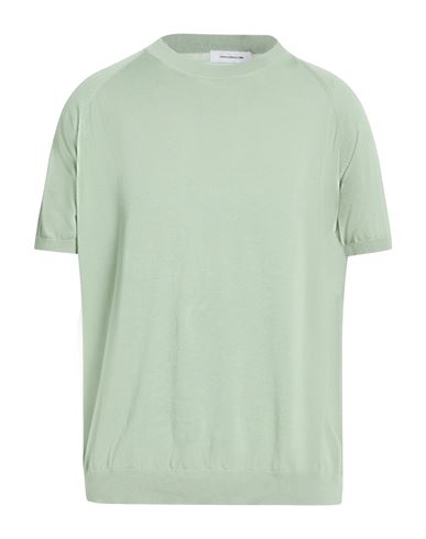 Paolo Ragazzini Man Sweater Light Green Size 42 Cotton