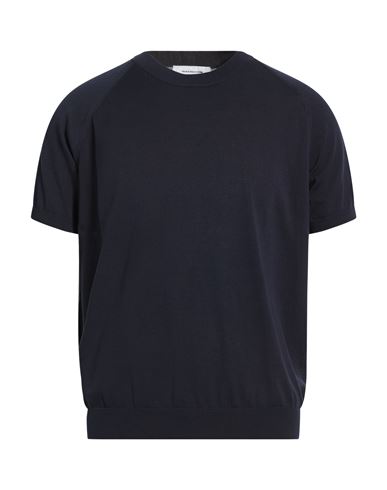 Paolo Ragazzini Man Sweater Midnight Blue Size 42 Cotton