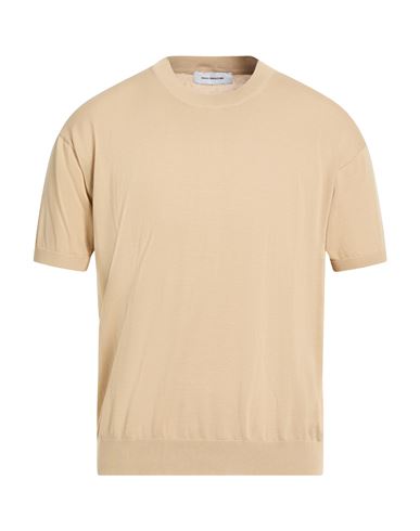 Paolo Ragazzini Man Sweater Beige Size 44 Cotton In Neutral