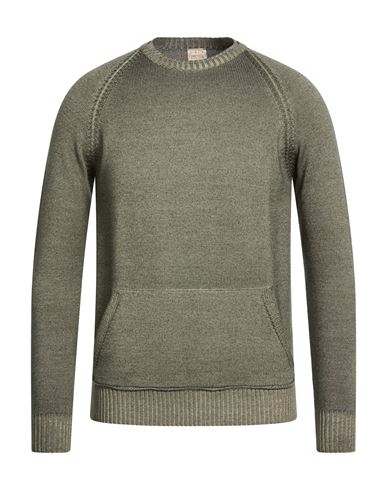 H953 Man Sweater Khaki Size 38 Merino Wool In Sand