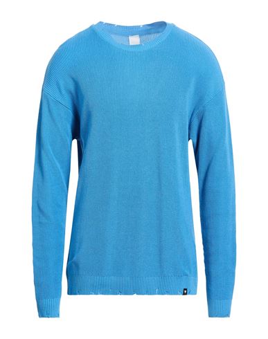 Why Not Brand Man Sweater Azure Size L Textile Fibers In Blue