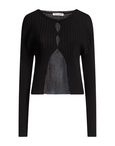Le 17 Septembre Woman Cardigan Black Size 6 Rayon, Nylon