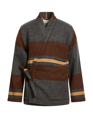 Universal Works Man Cardigan Grey Size M Wool, Polyester, Acrylic, Polyamide, Cotton In Gray