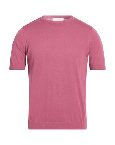 Paolo Ragazzini Man Sweater Antique Rose Size Xxl Cotton In Pink