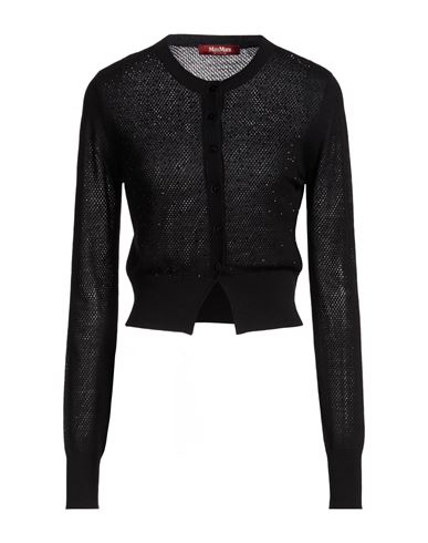 Max Mara Studio Woman Cardigan Black Size S Silk, Wool